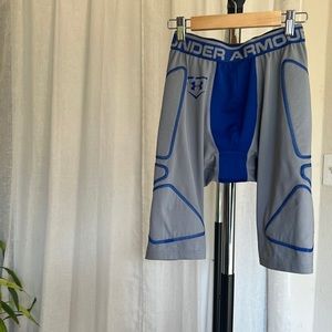 Under Armour gray/blue compression boxer